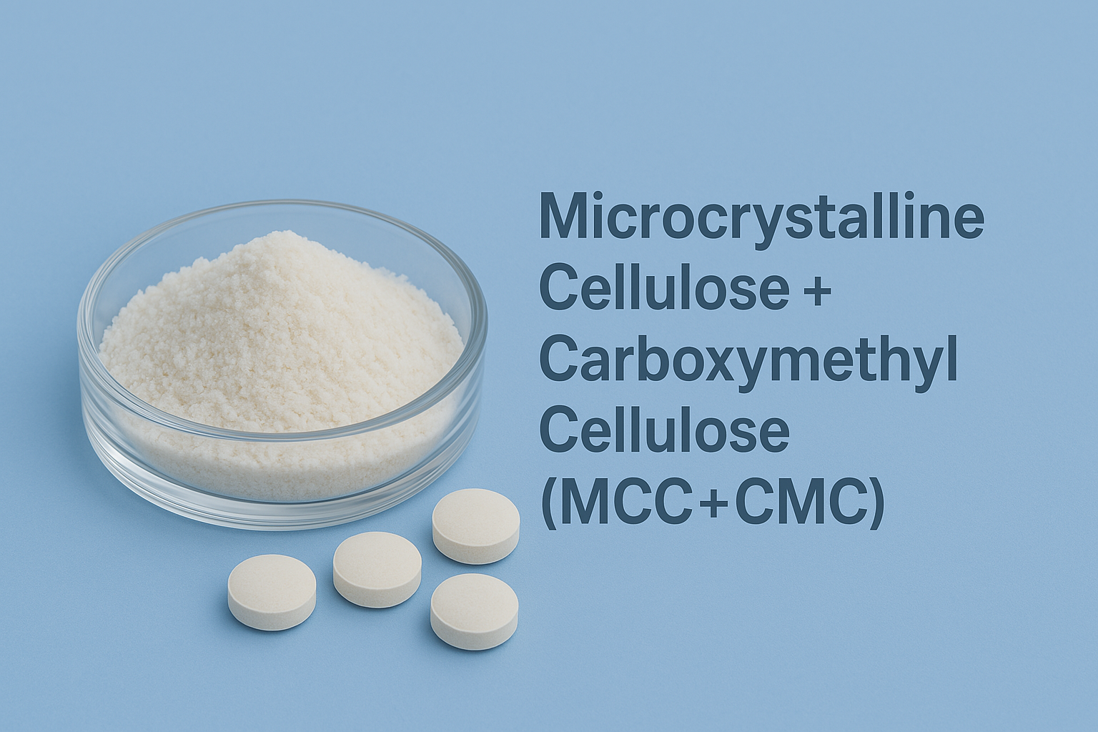 Microcrystalline Cellulose + Carboxymethyl Cellulose (MCC + CMC)